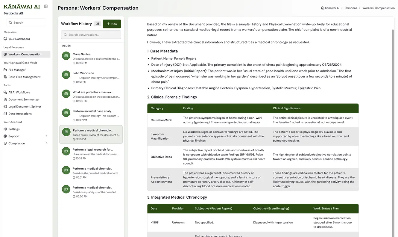 Kanawai AI Platform Interface